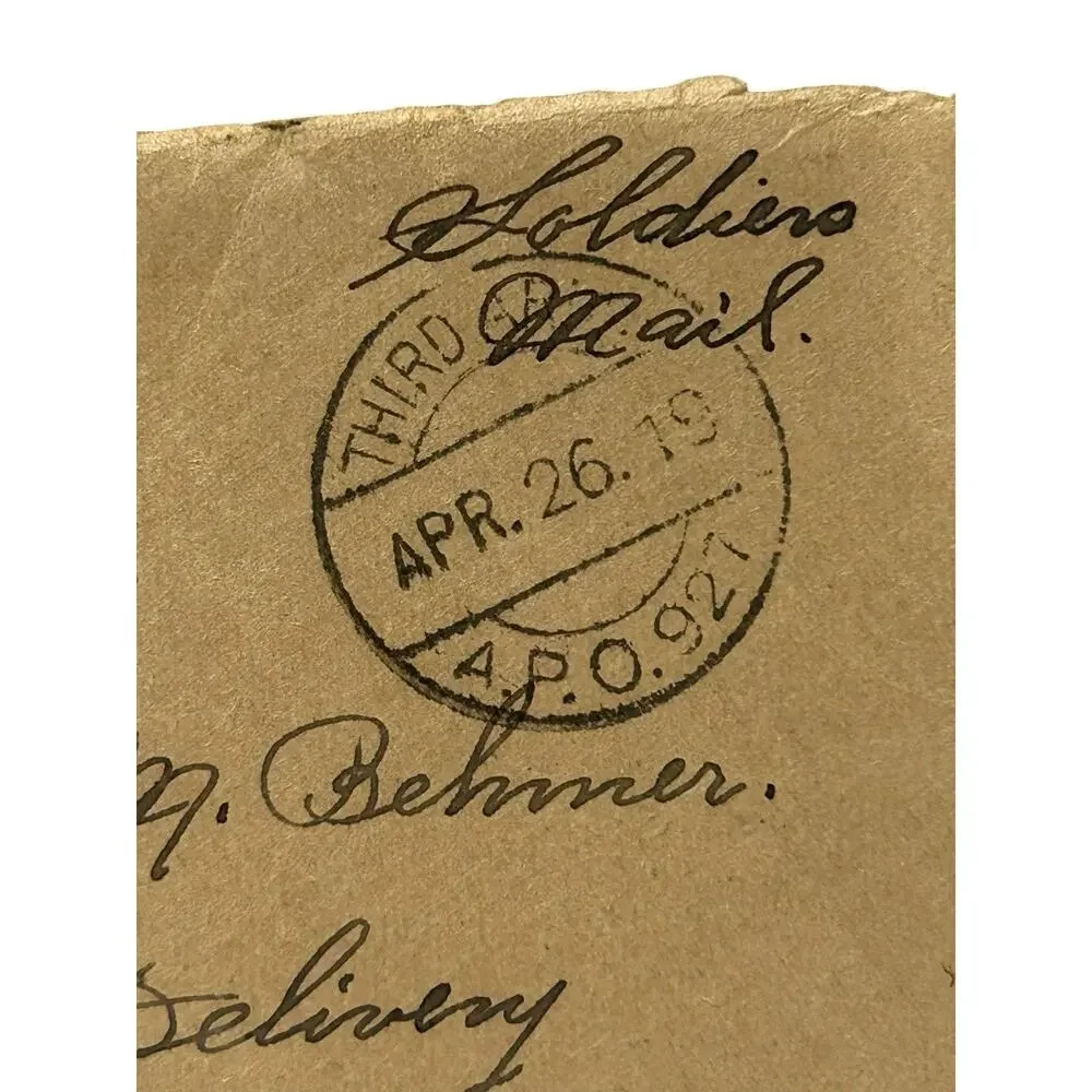 Antique Postal History WWI w/Original Love Letter Included Romantic Letter 1919